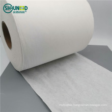 Eco-friendly woodpulp flushable wet tissue material spunlace non woven fabric